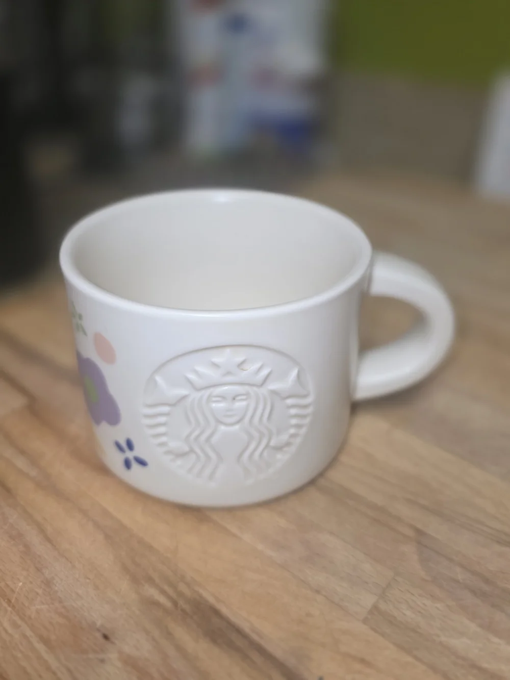 Starbucks 2023 Urban Floral Ceramic Mug with Colorful Floral Applique
